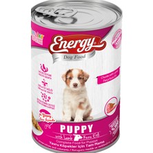 Energy Kuzu Etli Yavru Islak Köpek Maması Konserve 415 gr