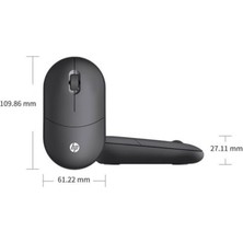 HP Tlm1 Çift Modlu 2,4ghz Kablosuz & Bluetooth V5.0 Sessiz Mouse Siyah (Ramwhite Türkiye Garantili)