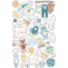 Liyacraft Babyshower Sticker Set-Planner Ajanda Bullet Journal Için Uygun Set
