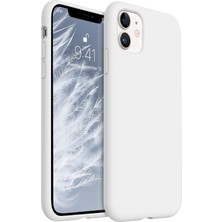 Trendtech iPhone 11 Uyumlu Lansman Lila Kılıf, Kadife Iç Doku, Soft Yumuşak Liquid Silikon