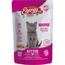 Energy Tavuklu Yavru Islak Kedi Maması Pouch 85 Gram