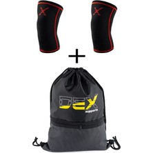 Dex Supports Lasting Energy Knee Sleeve Fitness Spor Dizlik Antrenman Dizliği+Sackpack Spor Çantası 2'li Paket