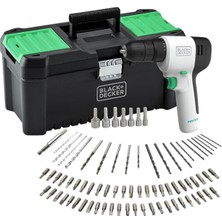 Tekno Trust Black+Decker REVDD12ASTB Reviva 12 V Akülü Matkap + 80 Parça Aksesuar Seti