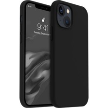 Trendtech iPhone 15 Plus Uyumlu Lansman Lila Kılıf, Kadife Iç Doku, Soft Yumuşak Liquid Silikon