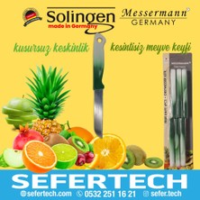 Solingen Messermann Germany Sefertech | Bıçak Seti - Solingen | 6'lı Tek Renk Takım Sebze Meyve Bıçağı