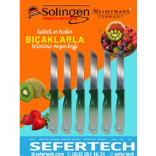 Solingen Messermann Germany Sefertech | Bıçak Seti - Solingen | 6'lı Tek Renk Takım Sebze Meyve Bıçağı