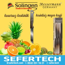 Solingen Messermann Germany Sefertech | Bıçak Seti - Solingen | 6'lı Tek Renk Takım Sebze Meyve Bıçağı