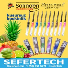 Solingen Messermann Germany Sefertech | Bıçak Seti - Solingen | 6'lı Tek Renk Takım Sebze Meyve Bıçağı