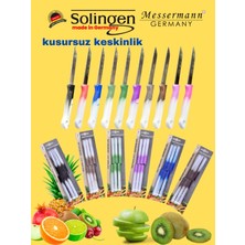 Solingen Messermann Germany Sefertech | Bıçak Seti - Solingen | 6'lı Tek Renk Takım Sebze Meyve Bıçağı