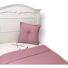 Mundo Lindo Pamuk Waffle Kırlent Dusty Rose (Gül Kurusu)