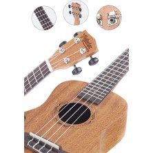 Tekno Trust CT-24MC Set Maun Concert Ukulele (Softcase Tuner Capo Metod Nota Sticker Askı Pena)