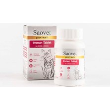 Saovet Immun Tablet Kediler ve Köpekler Için Destekleyici Tablet 75GR