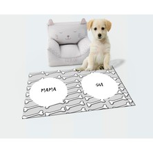 Getcarpet Yıkanabilir Kaymaz Evcil Hayvan Matı Mama ve Su Padi Kedi ve Köpek Matı/paspası