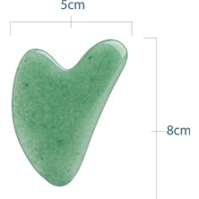 Seay Aventurin Taşı Kalp Gua Sha Yüz Masaj Aleti Doğal Taş Sertifikalı