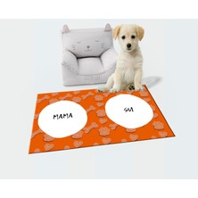 Getcarpet Yıkanabilir Kaymaz Evcil Hayvan Matı Mama ve Su Padi Kedi ve Köpek Matı/paspası