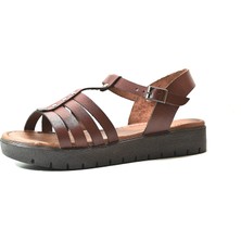 Beety 167.307 Kahverengi & Taba Kalın Taban Kadın Bodrum Sandalet