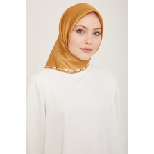 Armine - Ipek Eşarp 2024 Ilkbahar Yaz Twill Ipek Soğan Kabuğu 9165-31