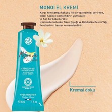 Yves Rocher Monoi El Kremi Monoi'nin Hoş Kokusu Eşliğinde Nemlenen ve Beslenmiş Eller  30 ml