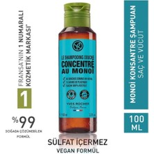 Yves Rocher Monoi Konsantre Saç ve Vücut Şampuanı Doğaya Saygılı Formül, 100 ml ile 40 Duş Keyfi  100 ml