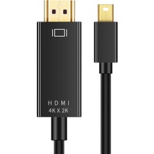 Yediseven Mini Display Port To HDMI Kablo 4KX2K Video Aktarma Kablosu 1.8 Metre