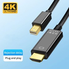 Yediseven Mini Display Port To HDMI Kablo 4KX2K Video Aktarma Kablosu 1.8 Metre