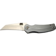 Solgern Sog Pinkerton 0689 Gri Kamp Çakı 18CM - Yarı Otomatik, Kemerlikli, Kutulu