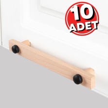 Artı Woods Dolap Kulpu, 10 Adet - Doğal Ahşap Kulp, Cekmece Kulpu, Mutfak Dolap Kulplari ,mobilya Kulpları