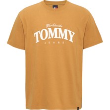 Tommy Jeans Baskılı Hardal Erkek T-Shirt DM0DM18274GQ2