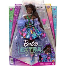 Barbie Extra Fancy Mor Kostümlü Bebek HHN13