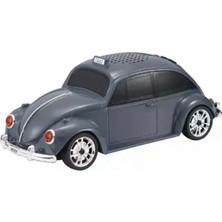 Gül İletişim Wster WS-1939 Beetle Araba Görünümlü Taşınabilir Kablosuz Bluetooth Hoparlör ve Radyo