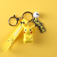 Silverum Brella Anime Orijinal Pokemon Aksiyon Figürü Pikachu Anahtarlık Pokémon Anahtarlık Squirtle Psyduck Anahtarlık Model Araba Anahtarlık Erkek Kız (Yurt Dışından)