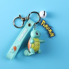 Silverum Brella Anime Orijinal Pokemon Aksiyon Figürü Pikachu Anahtarlık Pokémon Anahtarlık Squirtle Psyduck Anahtarlık Model Araba Anahtarlık Erkek Kız (Yurt Dışından)