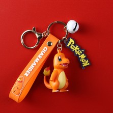 Silverum Brella Anime Orijinal Pokemon Aksiyon Figürü Pikachu Anahtarlık Pokémon Anahtarlık Squirtle Psyduck Anahtarlık Model Araba Anahtarlık Erkek Kız (Yurt Dışından)