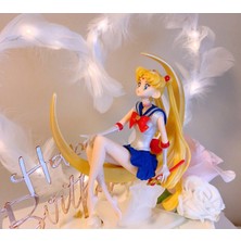 Silverum Brella 12.5 cm Karikatür Sailor Moon Aksiyon Figürleri Ay Gücü Pvc Modeli Anime Koleksiyonu Kiti Hediye Oyuncak 1 Adet Aksiyon Figürü Kek Dekorasyon Modeli Hediye Oyuncaklar: (Yurt Dışından)