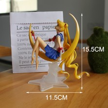 Silverum Brella 12.5 cm Karikatür Sailor Moon Aksiyon Figürleri Ay Gücü Pvc Modeli Anime Koleksiyonu Kiti Hediye Oyuncak 1 Adet Aksiyon Figürü Kek Dekorasyon Modeli Hediye Oyuncaklar: (Yurt Dışından)