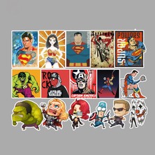 Silver Umbrella 50PMARVEL Anime Figürü Avengers Süper Kahraman Marvel Efsaneleri Grafiti Çıkartmalar Aksiyon Figürü Bilgisayar Kaykay Bagaj Dıy Çocuk Oyuncak (Yurt Dışından)