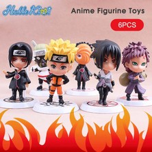 Silverum Brella Hellokimi 6 Adet Anime Heykelcik Oyuncaklar Japonya Anime Naruto Figürü Pvc Aksiyon Heykelcik Modeli Bebek Figürü Oyuncak Koleksiyonu Oyuncak Bebekler Naruto Uzumaki Model Oyuncaklar (Yurt Dışından)