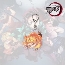 Silverum Brella 1 Adet Anime Iblis Avcısı Anahtarlık Akrilik Kamado Tanjirou Nezuko Zenitsu Inosuke Bıçak Hayalet Anahtarlıklar Anahtar Kapak Zinciri Anahtarlık Takı Aksesuarları Hediyeler (Yurt Dışından)