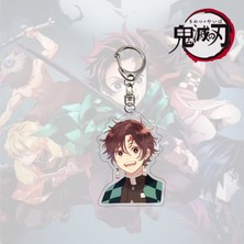 Silverum Brella 1 Adet Anime Iblis Avcısı Anahtarlık Akrilik Kamado Tanjirou Nezuko Zenitsu Inosuke Bıçak Hayalet Anahtarlıklar Anahtar Kapak Zinciri Anahtarlık Takı Aksesuarları Hediyeler (Yurt Dışından)