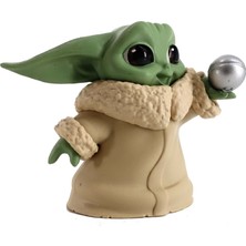 Silverum Brella 5 Adet/takım Star Wars Mandaloryalı Bebek Yoda Karikatür Aksiyon Figürü Biblo Süsleme Hediye (Yurt Dışından)