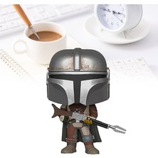 Silverum Brella Funko Pop Star Wars Mandalorian Heykelcik Modeli Oyuncak Ev Masaüstü Dekor Çocuklar Hediye (Yurt Dışından)