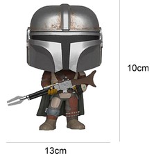 Silverum Brella Funko Pop Star Wars Mandalorian Heykelcik Modeli Oyuncak Ev Masaüstü Dekor Çocuklar Hediye (Yurt Dışından)