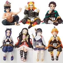 Silver Umbrella 14CM Iblis Avcısı Anime Figürü Kamado Rengoku Kyoujurou Aksiyon Figürü Kimetsu Hiçbir Yaiba Kamado Tanjirou Nezuko Heykelcik Bebek (Yurt Dışından)