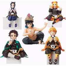 Silver Umbrella 14CM Iblis Avcısı Anime Figürü Kamado Rengoku Kyoujurou Aksiyon Figürü Kimetsu Hiçbir Yaiba Kamado Tanjirou Nezuko Heykelcik Bebek (Yurt Dışından)