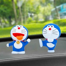 Silver Umbrella 6 Adet Doraemon Şekil Koleksiyon Karikatür Zanaat Minyatür Heykelcik Japonya Anime Doraemon Nobita Şekilli Kalıp Oyuncak Kek Araba Dekorasyon (Yurt Dışından)