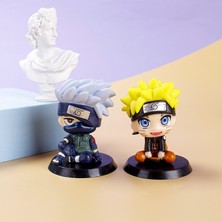 Silver Umbrella Denoswım 2 Adet Naruto Rakamlar S Versiyonu Hatake Kakashi Uzumaki Pvc Aksiyon Figürü Oturan Neji Shikamaru Modeli Çocuk Koleksiyonu Kek Deceration (Yurt Dışından)