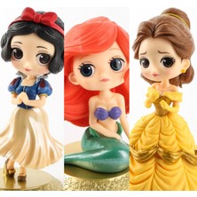 Silverum Brella Disney 10 cm S Versiyonu Kar Beyaz Prenses Alice Denizkızı Figürü Alice Harikalar Diyarında Ariel Küçük Denizkızı Pvc Şekilli Kalıp Oyuncak (Yurt Dışından)