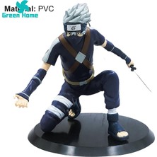 Silver Umbrella Yeşil Ev Minyatür Anime Naruto Aksiyon Hatake Kakashi Yaratıcı Model Bebek (Yurt Dışından)