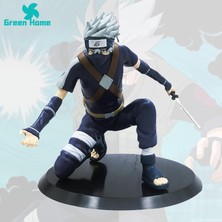 Silver Umbrella Yeşil Ev Minyatür Anime Naruto Aksiyon Hatake Kakashi Yaratıcı Model Bebek (Yurt Dışından)