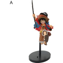 Silver Umbrella Anime Tek Parça Sırt Çantası ile Luffy Koşu Modeli Biblo Süsleme Ev Dekorasyonu (Yurt Dışından)